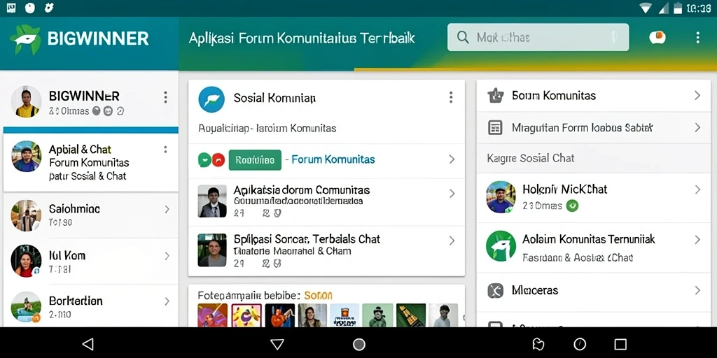 Antarmuka aplikasi BIGWINNER yang sederhana dan menarik.