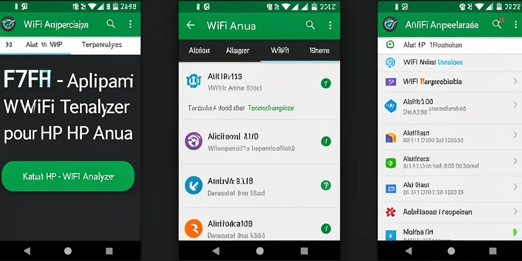 Antarmuka F7F7 yang menampilkan analisis jaringan WiFi secara real-time.