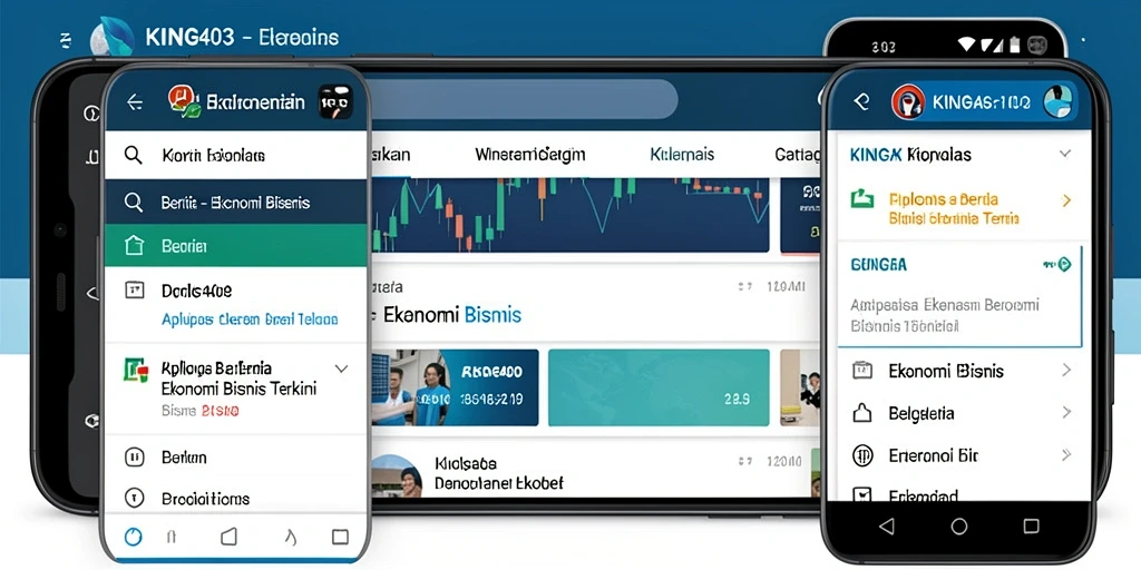 Tampilan antarmuka aplikasi KING403 yang informatif dan modern.