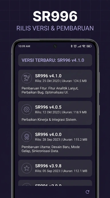Riwayat Versi sr996 untuk Pengguna Android